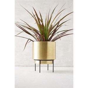 Macetero de Metal Dorado de Lujo al por Mayor con Soporte, Moderno Soporte para Macetas de Interior, Soporte Decorativo para Plantas para Decoración del Hogar - Product Image 1