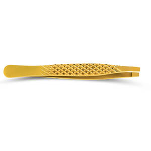 Pinzas de acero inoxidable para cejas con punta inclinada - Product Image 3