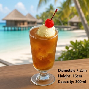 Gobelets à jus en verre de qualité supérieure, style Ins, avec personnalisation du logo pour hôtels, restaurants, cafés, usage domestique et bureautique - Product Image 5