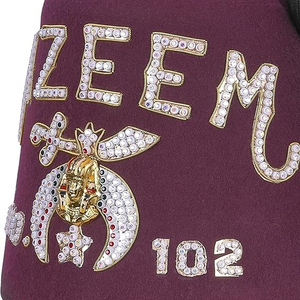 Fez Shriner durable en feutre de haute qualité avec broderie décorative, ajustement confortable, idéal pour les occasions formelles - Product Image 6