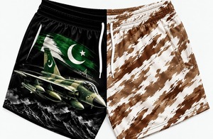 Pantalones Cortos Deportivos Personalizados con Sublimación, Bolsillos, Transpirables, de Secado Rápido, Cierre con Cordón, Cintura Elástica de Poliéster, Diseño Único - Product Image 2