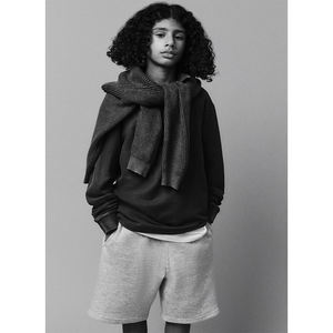 Pantalones Cortos de Algodón Pesado con Lavado Ácido para Hombre, Estilo Vintage, con Pedrería, de Forro Polar, Lisos, en Blanco, de Secado Rápido para Playa, Colección 2026 - Product Image 6