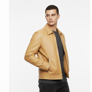 Chaqueta de Cuero para Hombre al por Mayor con Estilo Moderno, Construcción Cómoda, Marca Personalizada, Colección de Ropa de Cuero Premium - Product Image 4