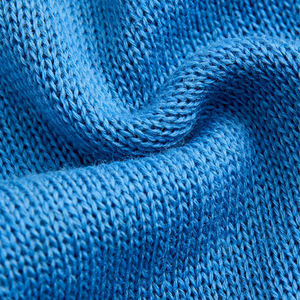 Cárdigan de lana/nailon azul con cuello en V para hombre, de manga larga, con botones, antipilling, antiarrugas, transpirable, con encaje, de última tendencia - Product Image 4