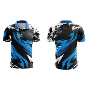 Wholesale High Quality 100% Polyester OEM Custom logo Embroidered <b>Black</b> Short Sleeved Sublimation <b>Women's</b> <b>Polo</b> <b>Shirts</b> - Product Image 4