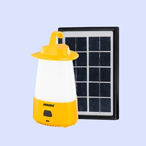 Linterna solar ligera para acampar de 4000mAh, potencia LED recargable, iluminación de 360 grados, opciones de montaje dual, 3 modos de brillo - Product Image 2