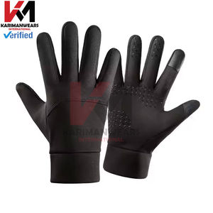 Gants de course en polaire thermique, coupe-vent pour temps froid, avec design réfléchissant pour la course nocturne - Product Image 3