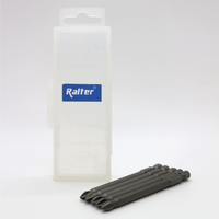 Super soldes d'automne ! RALTER Lot de 5 tournevis à torsion antidérapants PH2 de 90 mm, finition sablée, manche S2 taïwanais, boîte PP