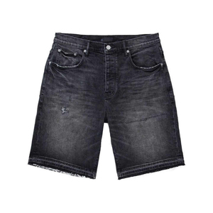 Nouveau design optimal, shorts en jean respirants pour homme, style streetwear vintage, coupe ample, manches courtes, vêtements de travail tendance - Product Image 1