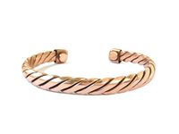 Brazalete Magnético de Cobre Hecho a Mano con un Impresionante Diseño Artístico para Todas las Edades
