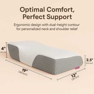 Modern Ergonomic Contour Orthopedic <b>Pillow</b> with Butterfly Shape <b>Memory</b> Foam New Year's Bed Gift for Neck Support Boston Style - Product Image 2