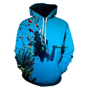 Vêtements de pêche pour hommes très demandés, sweat à capuche respirant et à séchage rapide pour l'extérieur, taille plus, UPF 50, logo personnalisé, 100% polyester - Product Image 6