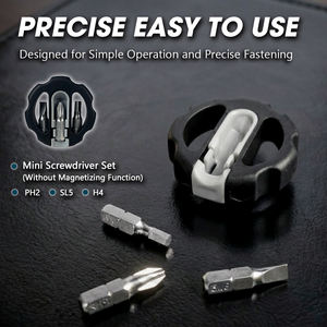 Mini tournevis magnétique/démagnétique multifonction avec rainures intégrées, personnalisable OEM, faible couple pour l'électronique - Product Image 2