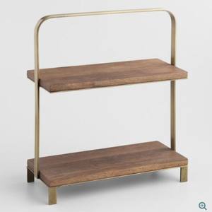 Simple Wooden Cupcake Stand Natural Best Dessert <b>Display</b> Tray for Party Wedding Home Decor Wood 2 Tier Cake Stand - Product Image 4