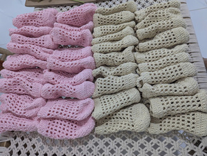Custom Knitted Cotton Crochet <b>Bottle</b> Hanger <b>Mini</b> Bag with Adjustable Strap Water <b>Bottle</b> Carrier & Drink Storage Bag for Women - Product Image 5