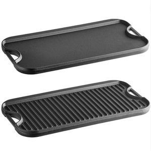 Plancha de hierro multiusos para cocinar en interiores y exteriores, adecuada para estufas de gas, parrillas de carbón y uso en campamentos. - Product Image 1