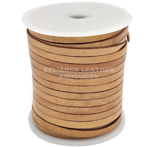 Regular color 4mm Natural Flat <b>Leather</b> Cord Rustic Cowhide <b>Leather</b> Lace For Jewelry Making Handmade <b>Bracelet</b> Necklace - Product Image 3