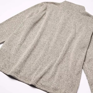 Pull en maille pour homme à manches longues avec fermeture éclair quart de tour en polaire, tricoté sur mesure, haute qualité usine - Product Image 2