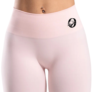 Leggings Deportivos de Cintura Alta para Mujer, Color Rosa Bebé, Sin Costuras, Compresión, para Gimnasio, Yoga, Ejercicio, Correr, Resistentes a las Sentadillas, Elásticos - Product Image 4