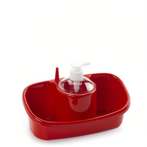 Organizer per Lavello Basic Forte con Dispenser di Sapone, Vasca Singola Rettangolare per Uso in Cucina - Product Image 2
