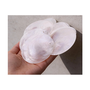 Premium Clear Capiz Seashell Round Shell Discs for Crafts <b>Wind</b> <b>Chime</b> Lampshade Decoration Bulk Supply Vietnam - Product Image 6