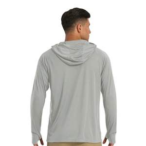 Maillot de pêche personnalisé en gros avec design sublimé, protection UPF 50, capuche, manches en Spandex/Polyester avec passe-pouce, vêtements de pêche - Product Image 3