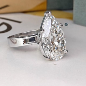 Anillo de Compromiso con Diamante Cultivado en Laboratorio con Corte de Pera, Certificado por IGI, para Mujer, Oro de 14K, Joyería Nupcial, Regalo - Product Image 2