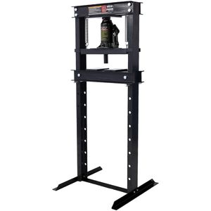 Prensa Hidráulica de Taller de 12 Toneladas de Capacidad, Montaje en Suelo, Mesa de Trabajo Ajustable, Placas de Prensa con Estructura en H para Garaje, Fácil de Usar - Product Image 2