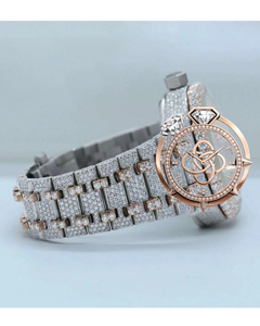 Luxury <b>Automatic</b> Moissanite Diamond Watch Men Full VVS Stone Stainless Steel Watch - Product Image 2