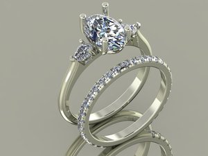 Bagues pour femmes en or et argent, trois tons (jaune, blanc, rose), avec moissanite 2,44 carats, CVD CZ VVS2 couleur D, bijoux de mariage raffinés, vente en gros - Product Image 2