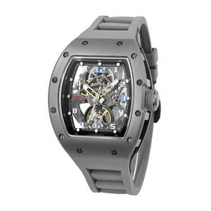 Reloj de Diseño JC-9-190G-35, Resistente al Agua, con Correa de Silicona y Acero Inoxidable, Esfera Esqueleto, Movimiento Mecánico Automático - Product Image 2