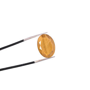 Œil de tigre naturel 8,3 carats 18x13mm forme ovale pierre précieuse non montée - Product Image 1