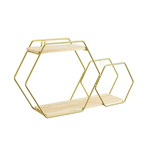 1. Estante de Pared Metálico Industrial Moderno para Decoración del Hogar y Almacenamiento - Product Image 1