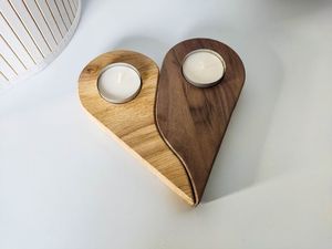 Embossed Wooden <b>Tea</b> Light Holder Round Mandala Design Home Decoration - Product Image 5
