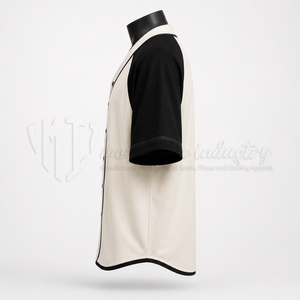 Maillot de baseball vintage à manches raglan, uniforme d'équipe personnalisé à boutons, anti-humidité, fabricant de vêtements de sport OEM ODM en gros - Product Image 6