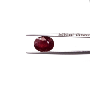 Rubis africains naturels calibrés ovales 11x13mm, pierres précieuses facettées naturelles pour la création de bijoux, prêtes à l'emploi - Product Image 2