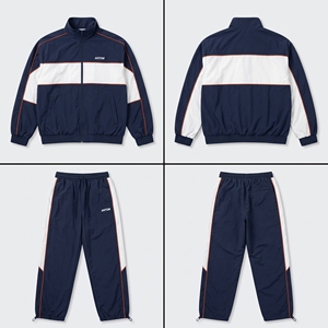 Conjunto Deportivo Cortavientos Negro para Hombre, MOQ Bajo, Personalizado - Fabricante OEM al por Mayor, MOQ Bajo, Ropa Deportiva B2B - Product Image 2