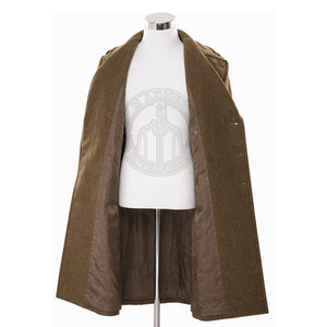 Trench-coat classique pour homme, reproduction, en toile écologique respirante, coupe confortable, panneaux longs, boutons sur le devant, pratique - Product Image 5