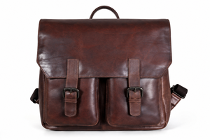 Sac messager en cuir, grand sac à dos pour hommes d'affaires, fermeture à boucle durable, toutes saisons - Product Image 3