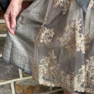 Women's Bavarian Style Dirndl Dress Traditional <b>Beer</b> Festival Folk Costume Mini A-Line Lace Dress with Apron - Product Image 5