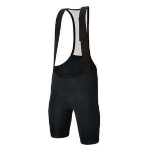 Pantalones Cortos de Ciclismo Azul Marino para Hombre con Tirantes Negros Ajustados y Acolchado de Gamuza - Product Image 2