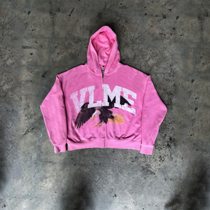 Sweat à capuche d'hiver pour homme, personnalisé OEM, décontracté, sportif, coupe ample, léger, effet vieilli, orné de strass, 100% coton - Product Image 1