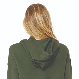 เสื้อฮู้ดของผู้หญิงเสื้อครอปคอตตอนขนแกะ100% ใส่สบาย300กรัม - Product Image 6