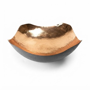 Bol mélangeur professionnel en cuivre pur de qualité supérieure, à poignée, martelé à la main, pour fouetter les blancs d'œufs, pour boulangerie commerciale - Product Image 2