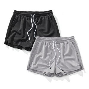 2026 Wholesale Supply of <b>Mesh</b> Shorts For Men Customized Solid Colors Men's Casual Eco-Friendly Joggers Shorts with Printed Logo - Product Image 2