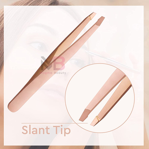 Pinzas de Cejas de Lujo Personalizadas, Herramienta de Cuidado de Belleza, Instrumento de Depilación de Precisión, Acero Inoxidable - Product Image 4