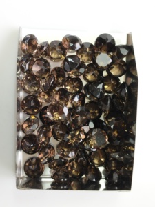 Cuarzo Ahumado Natural de 8MM, Corte Brillante Redondo, Gema Suelta de la Mejor Calidad para la Fabricación de Joyas - Product Image 4