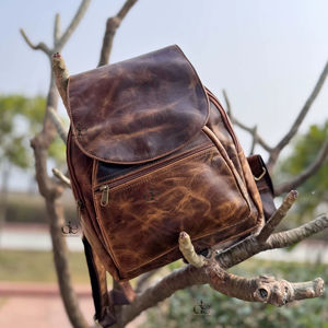 Nouveau design de sac à dos en cuir Crunch, sacs stylés à usages multiples, sac à dos Offre Spéciale en cuir véritable, produit en vrac, vente en gros - Product Image 1