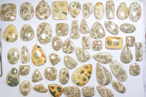 Jaspe oceánico natural auténtico en cabujón, piedras preciosas al por mayor de origen ético para la fabricación de joyas desde Jaipur - Product Image 4