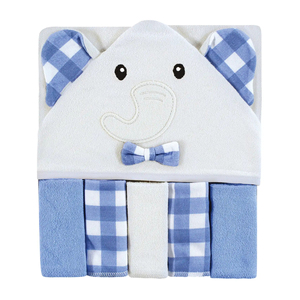 Serviette de bain pour bébé à capuche en coton doux et écologique, motif de personnage de dessin animé, absorbante, séchage rapide, hypoallergénique, design mignon, pour l'heure du bain, personnalisable pour enfant - Product Image 5